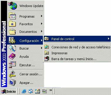 Inicio / Configuracion / Panel de control