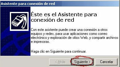 Asistente para conexion de red