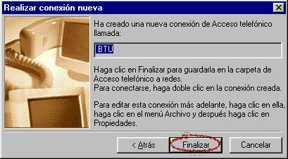 Click en Finalizar