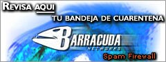 Cheque su bandeja de Barracuda